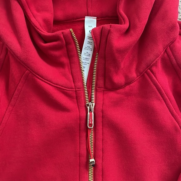 Lululemon new year dark red scuba half zip hoodie - Picture 2 of 4